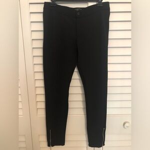 Love Stitch Women’s Black Pants With Zipper Detail